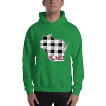 Men's Hoodie - Wisconsin - Tartan - Home Heart College