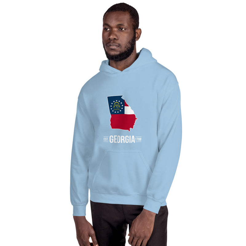 Men's Hoodie - Georgia - State Flag