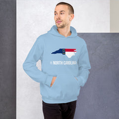 Men's Hoodie - North Carolina - State Flag Men's Hoodie - North Carolina - State Flag