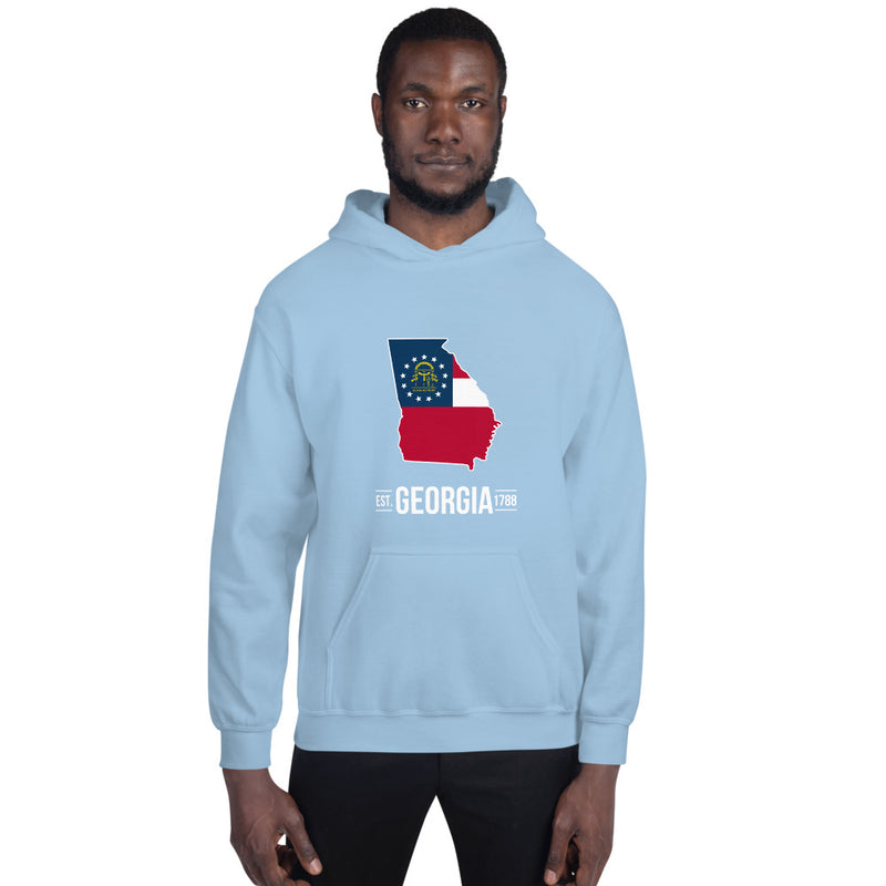Men's Hoodie - Georgia - State Flag