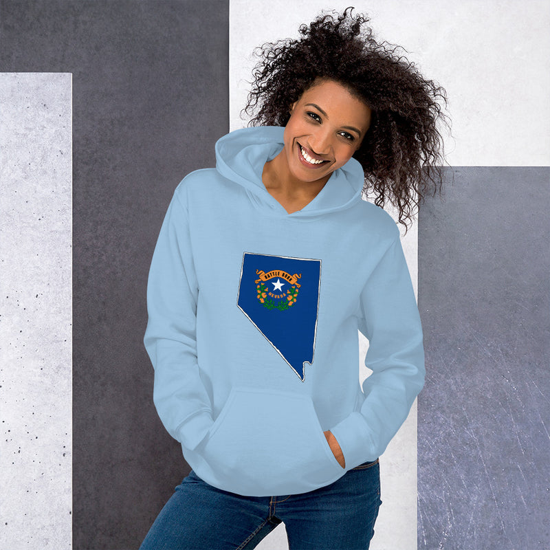 Women's Hoodie - Nevada - State Flag
