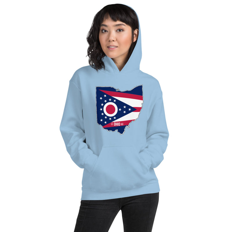 Women's Hoodie - Ohio - State Flag