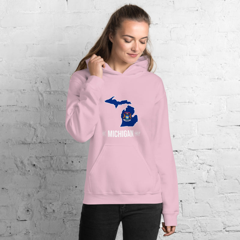 Women's Hoodie - Michigan - State Flag