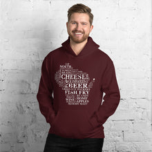 Men's Hoodie - Wisconsin - Words