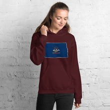 Women's Hoodie - North Dakota - State Flag
