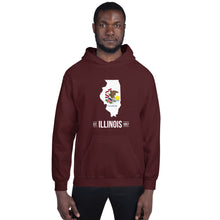 Men's Hoodie - Illinois - State Flag
