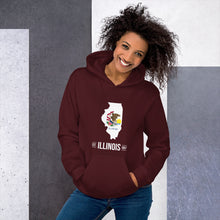 Women's Hoodie - Illinois - State Flag