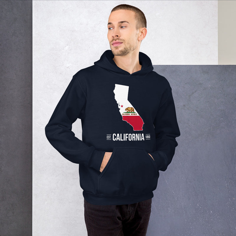 Men's Hoodie - California State Flag