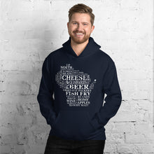 Men's Hoodie - Wisconsin - Words