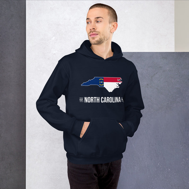 Men's Hoodie - North Carolina - State Flag