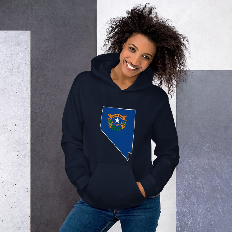 Women's Hoodie - Nevada - State Flag