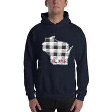 Men's Hoodie - Wisconsin - Tartan - Home Heart College
