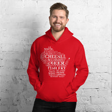Men's Hoodie - Wisconsin - Words