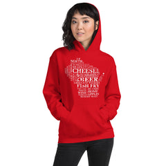 Women's Hoodie - Wisconsin - Words Women's Hoodie - Wisconsin - Words