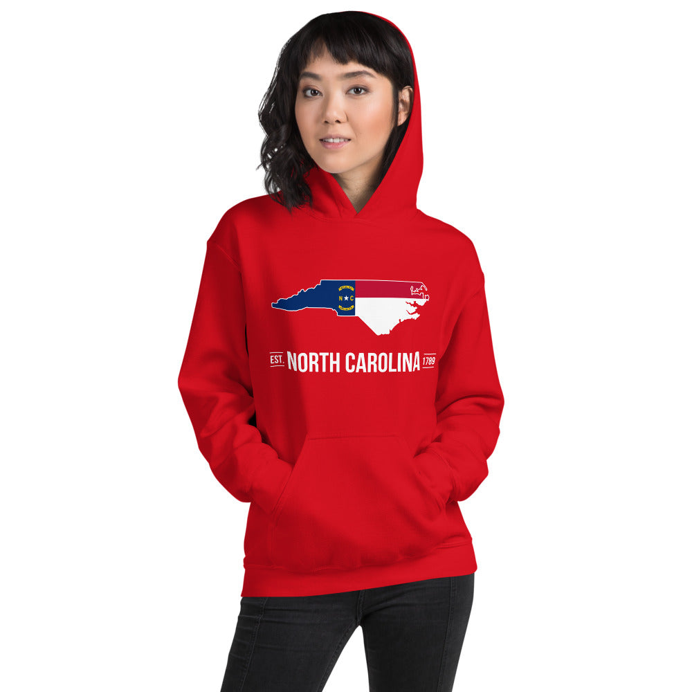 Women s Hoodie North Carolina State Flag Hometown Hoodies