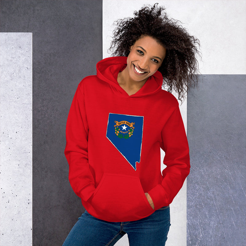 Women's Hoodie - Nevada - State Flag