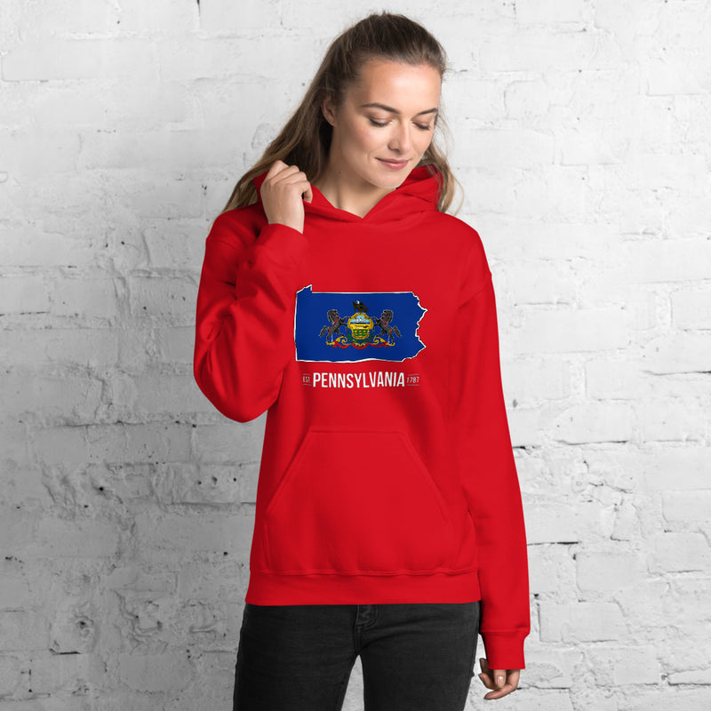 Women's Hoodie - Pennsylvania - State Flag