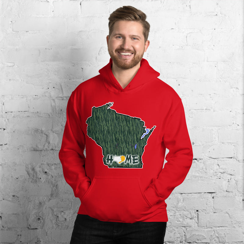 Men's Hoodie - Wisconsin - Lakes-Forest - Pro