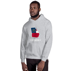 Men's Hoodie - Georgia - State Flag Men's Hoodie - Georgia - State Flag