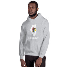 Men's Hoodie - Illinois - State Flag