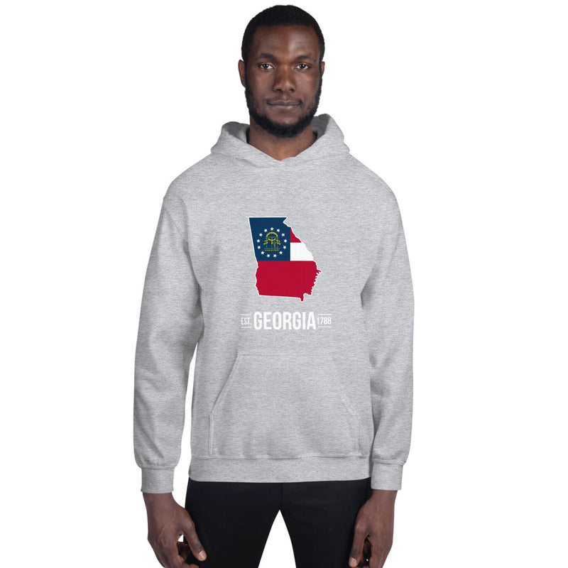 Men's Hoodie - Georgia - State Flag