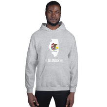 Men's Hoodie - Illinois - State Flag