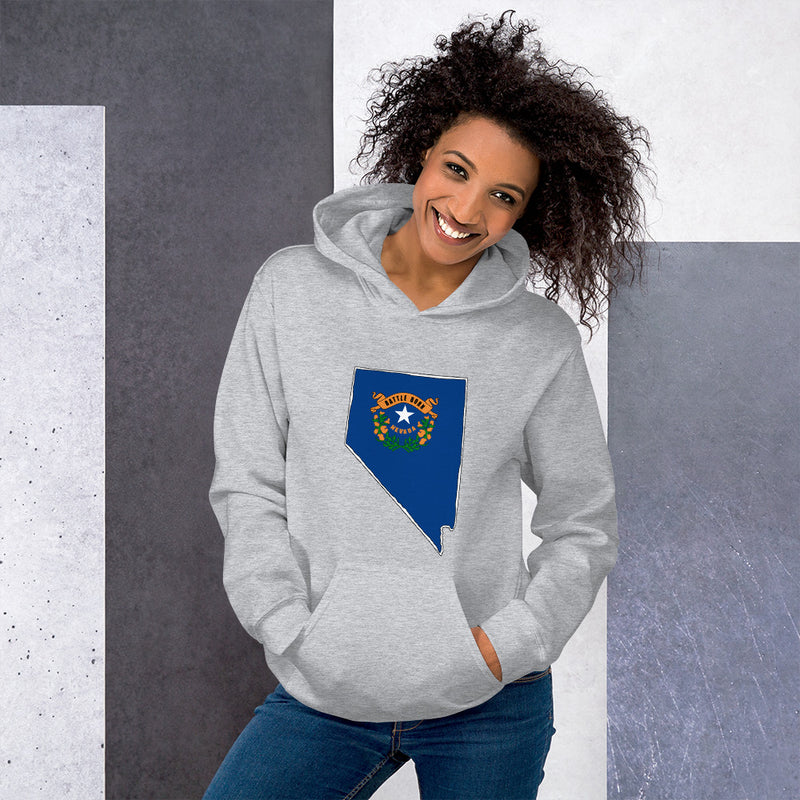Women's Hoodie - Nevada - State Flag
