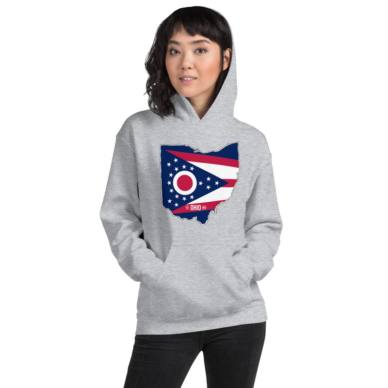 Women's Hoodie - Ohio - State Flag