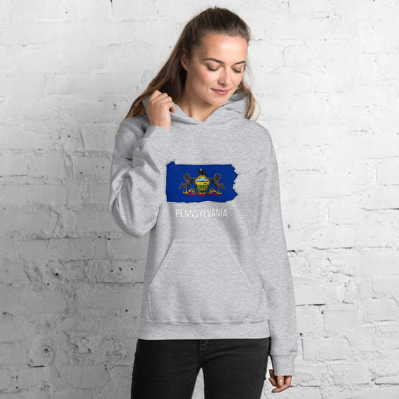 Women's Hoodie - Pennsylvania - State Flag