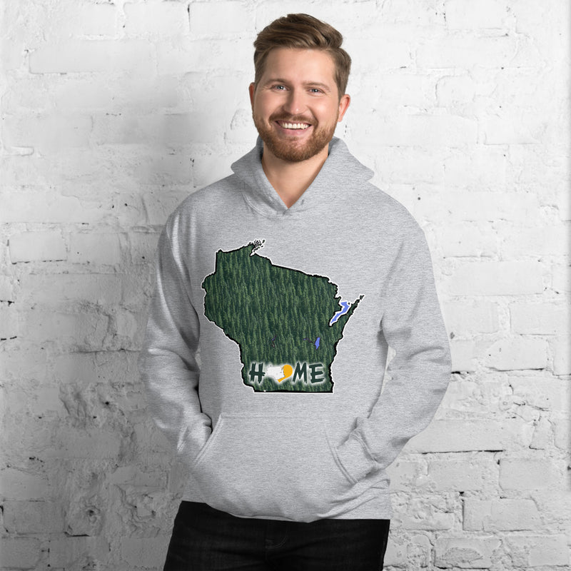 Men's Hoodie - Wisconsin - Lakes-Forest - Pro