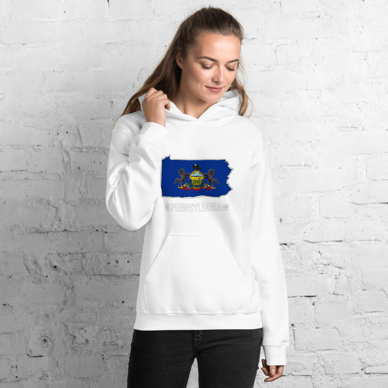Women's Hoodie - Pennsylvania - State Flag