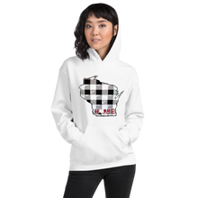 Women's Hoodie - Wisconsin - Tartan - Heart Home College