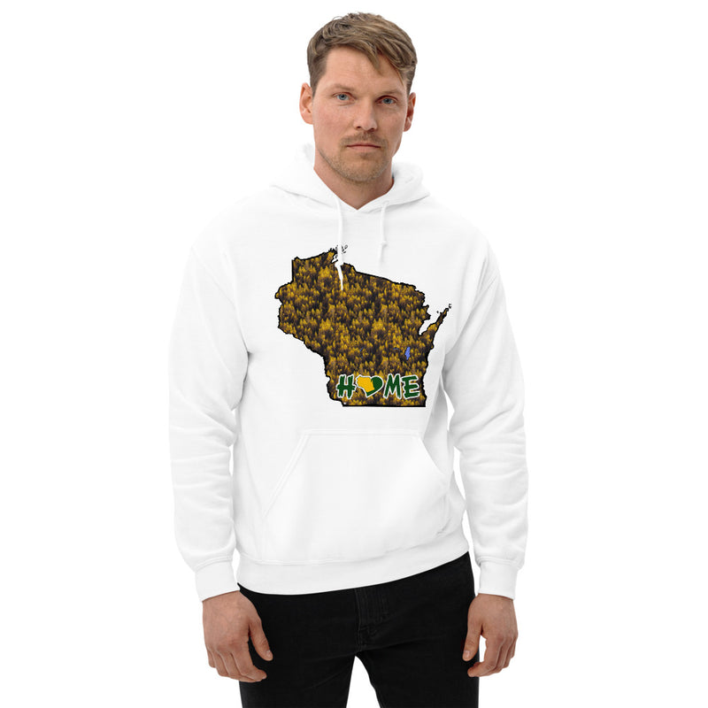 Men's Hoodie - Wisconsin - Lakes/Trees - HeartHome Pro