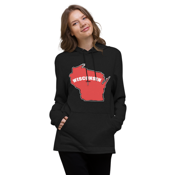 LIGHTweight Hoodie - Wisconsin - Arc Text