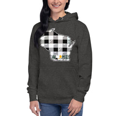 Women's Hoodie - Wisconsin - Tartan - Home Heart Pro Women's Hoodie - Wisconsin - Tartan - Home Heart Pro