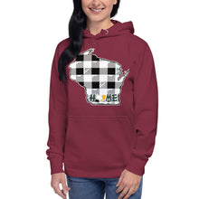 Women's Hoodie - Wisconsin - Tartan - Home Heart Pro