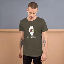 Men's T-Shirt - Illinois - State Flag
