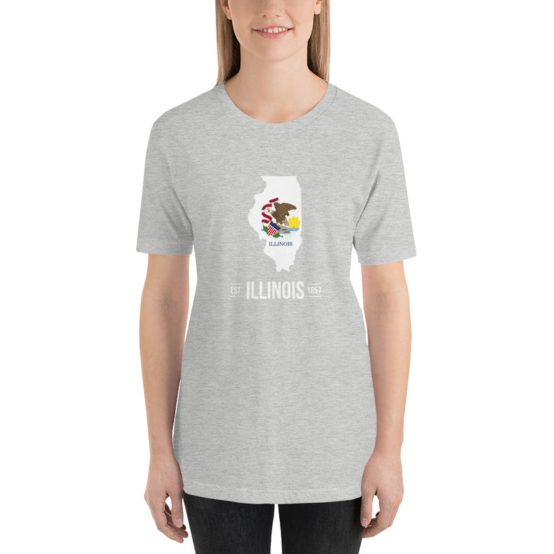 Women's T-Shirt - Illinois - State Flag