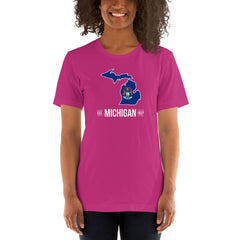 Women's T-Shirt - Michigan - State Flag Women's T-Shirt - Michigan - State Flag