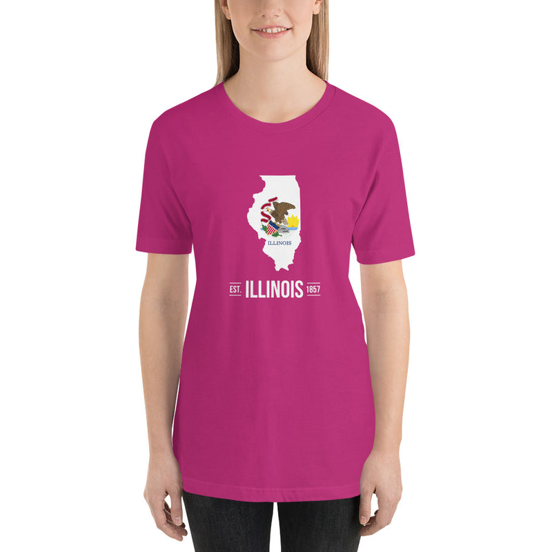 Women's T-Shirt - Illinois - State Flag