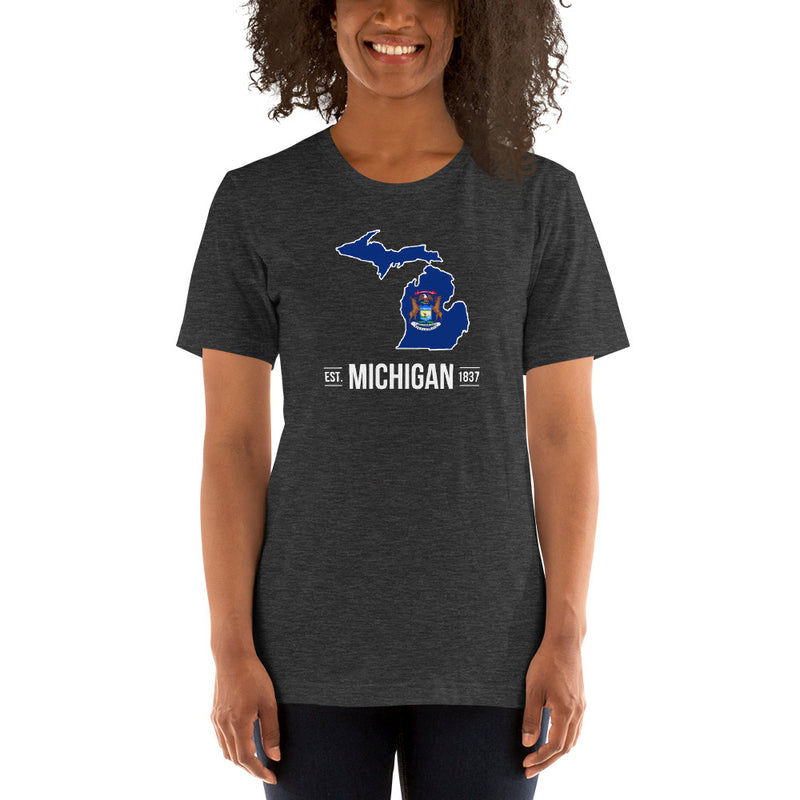 Women's T-Shirt - Michigan - State Flag