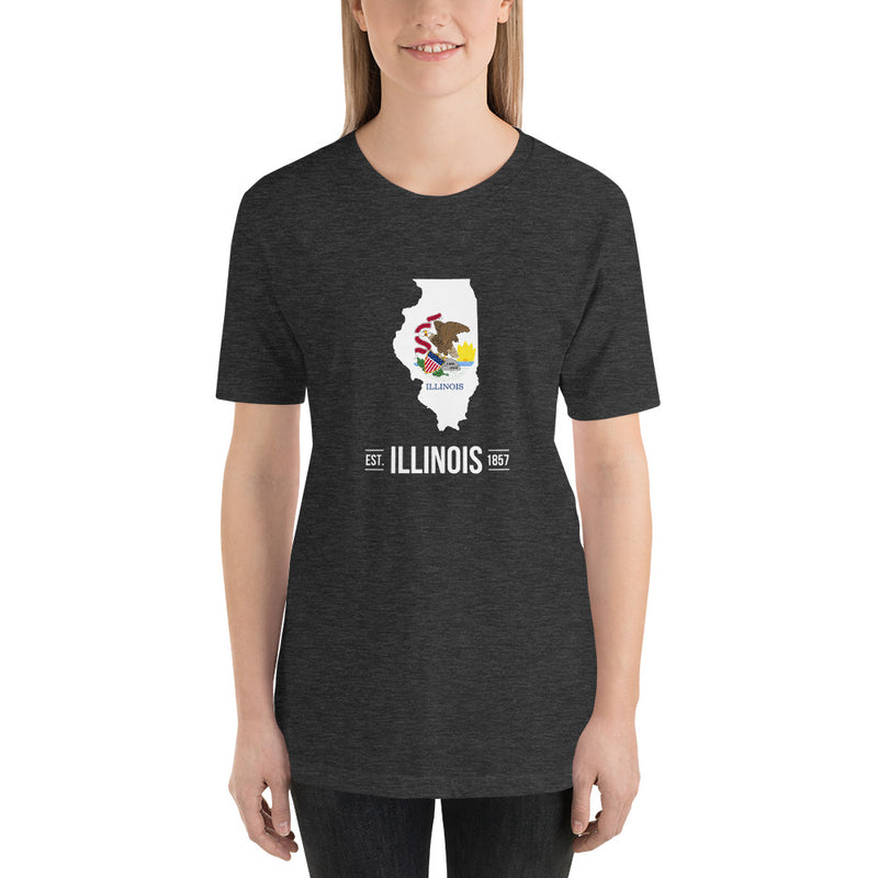 Women's T-Shirt - Illinois - State Flag