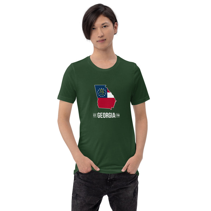 Men's T-Shirt - Georgia - State Flag