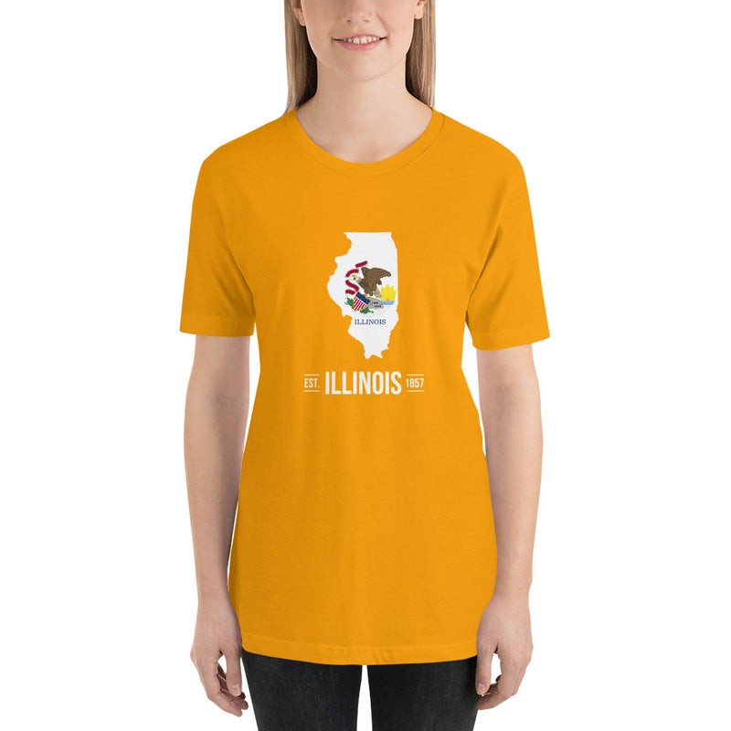 Women's T-Shirt - Illinois - State Flag