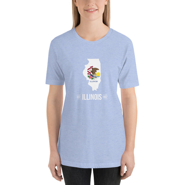 Women's T-Shirt - Illinois - State Flag