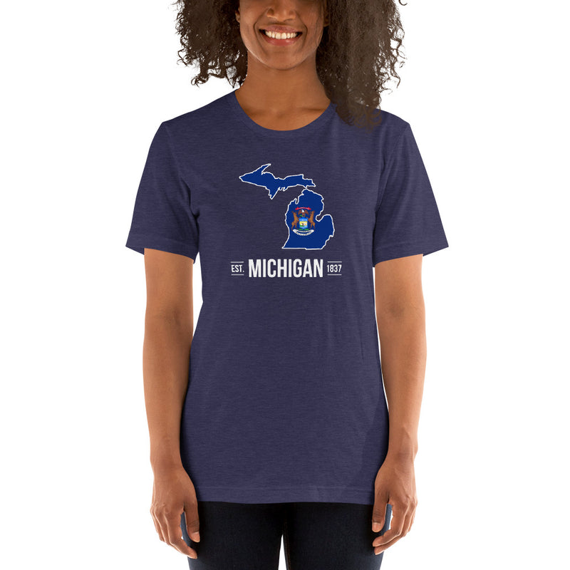 Women's T-Shirt - Michigan - State Flag