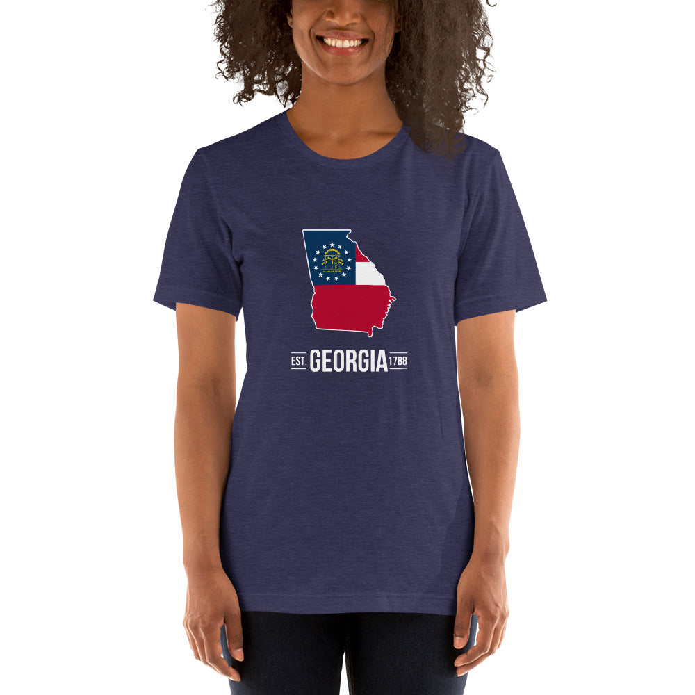 Georgia State Flag Unisex Soft Shirt