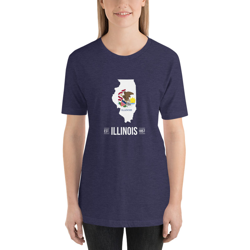 Women's T-Shirt - Illinois - State Flag