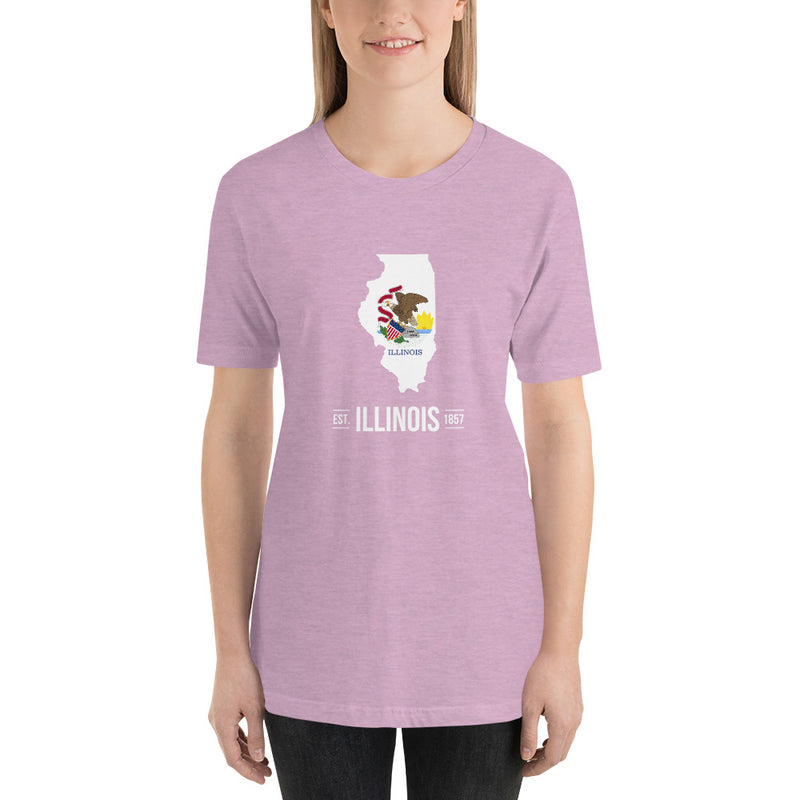 Women's T-Shirt - Illinois - State Flag