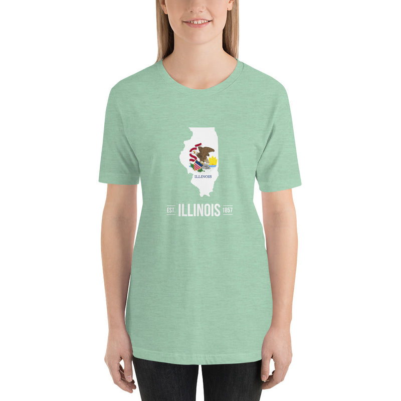 Women's T-Shirt - Illinois - State Flag